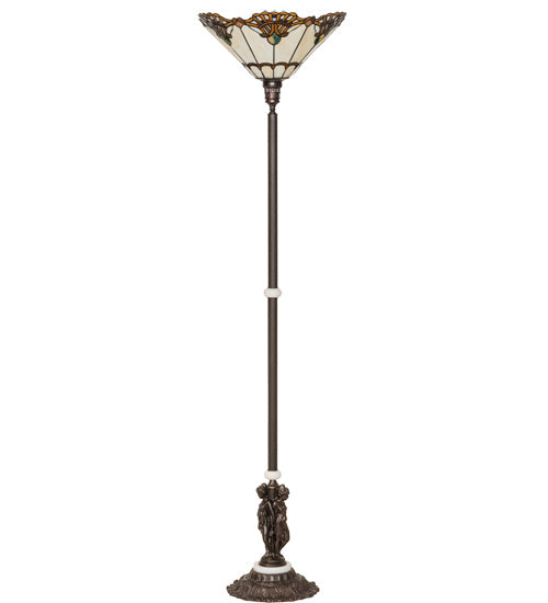 Meyda Tiffany 228408 One Light Floor Lamp, Mahogany Bronze