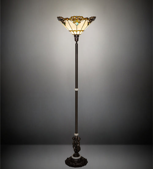 Meyda Tiffany 228408 One Light Floor Lamp, Mahogany Bronze