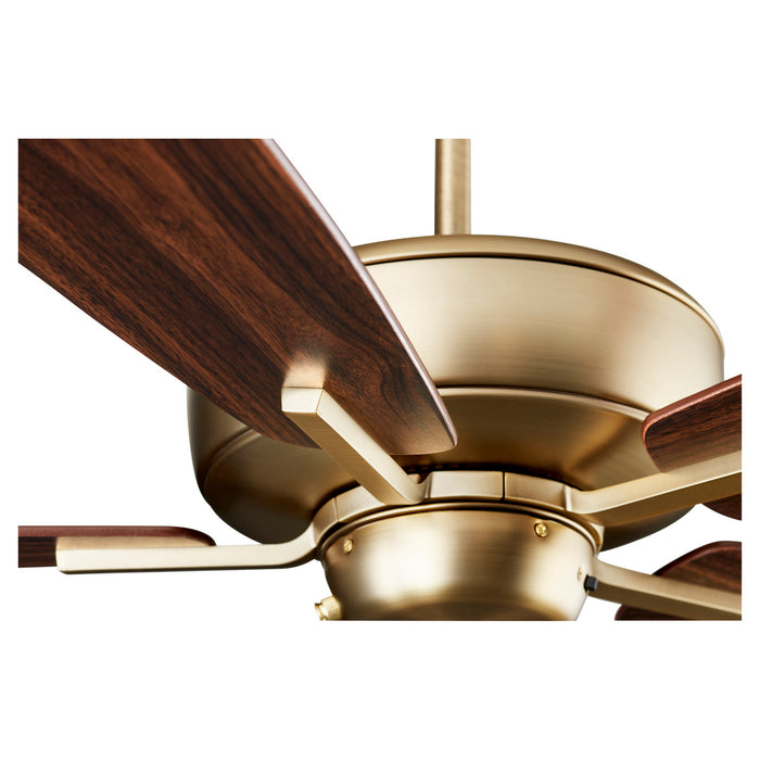 Quorum 7060-80 60" Ceiling Fan, Aged Brass