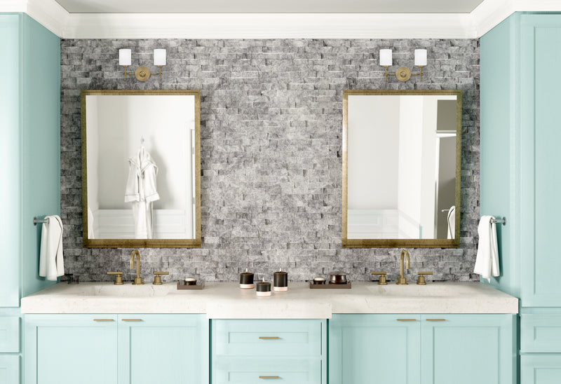 Quoizel ARI8615WS Two Light Bath, Weathered Brass