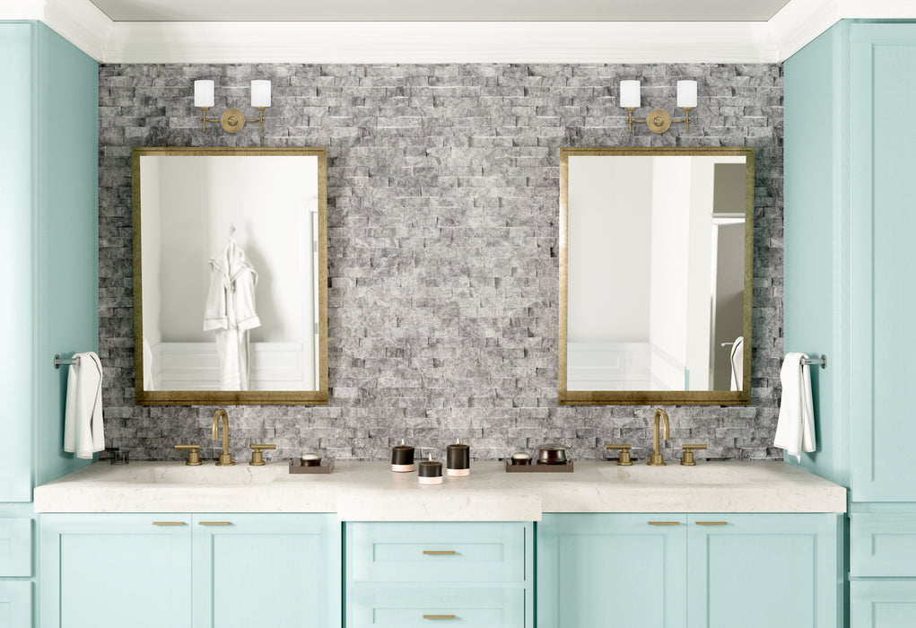 Quoizel ARI8615WS Two Light Bath, Weathered Brass
