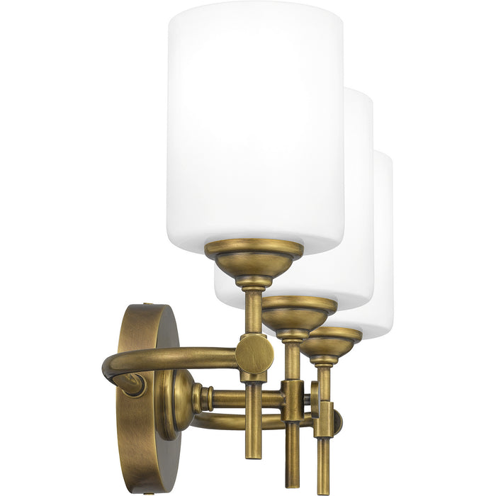 Quoizel ARI8622WS Three Light Bath, Weathered Brass