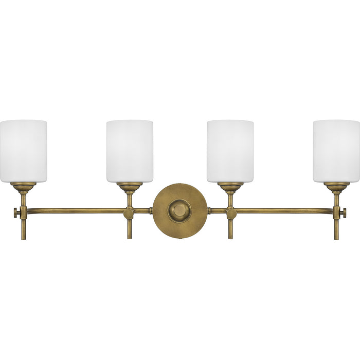 Quoizel ARI8631WS Four Light Bath, Weathered Brass