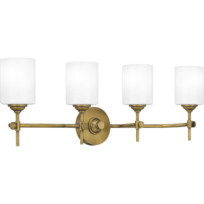 Quoizel ARI8631WS Four Light Bath, Weathered Brass