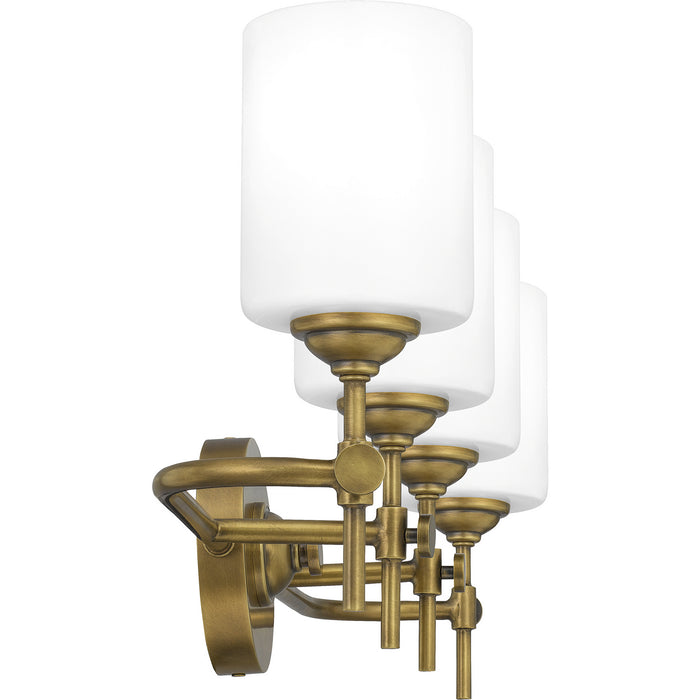 Quoizel ARI8631WS Four Light Bath, Weathered Brass