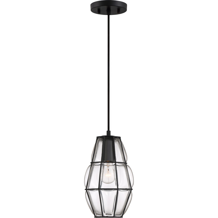 Quoizel BLH1508EK One Light Mini Pendant, Earth Black