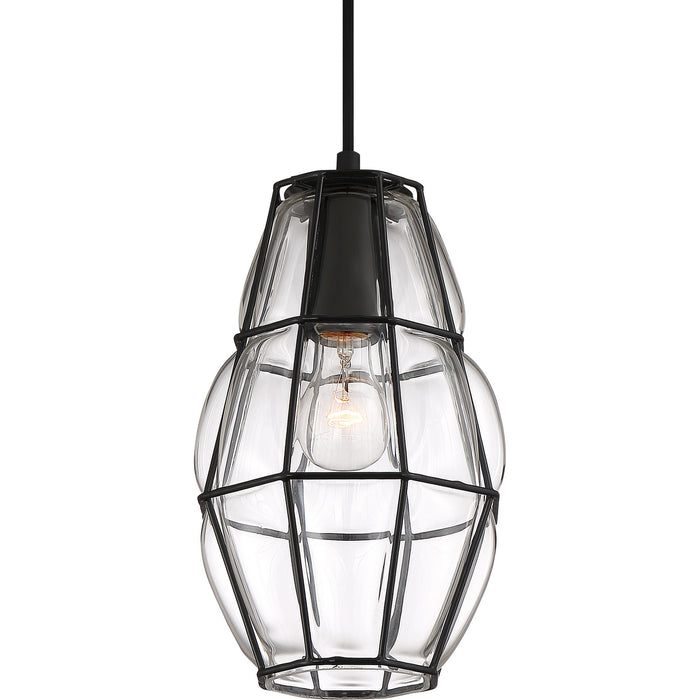 Quoizel BLH1508EK One Light Mini Pendant, Earth Black