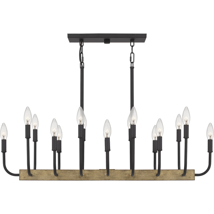 Quoizel COD139MBK 16 Light Island Chandelier, Matte Black