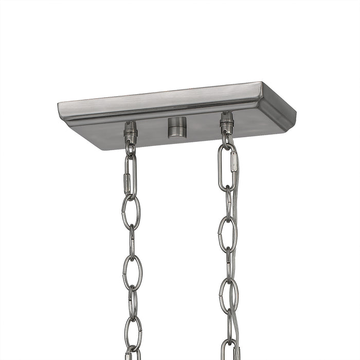 Quoizel CTA642MBK Six Light Island Chandelier, Matte Black