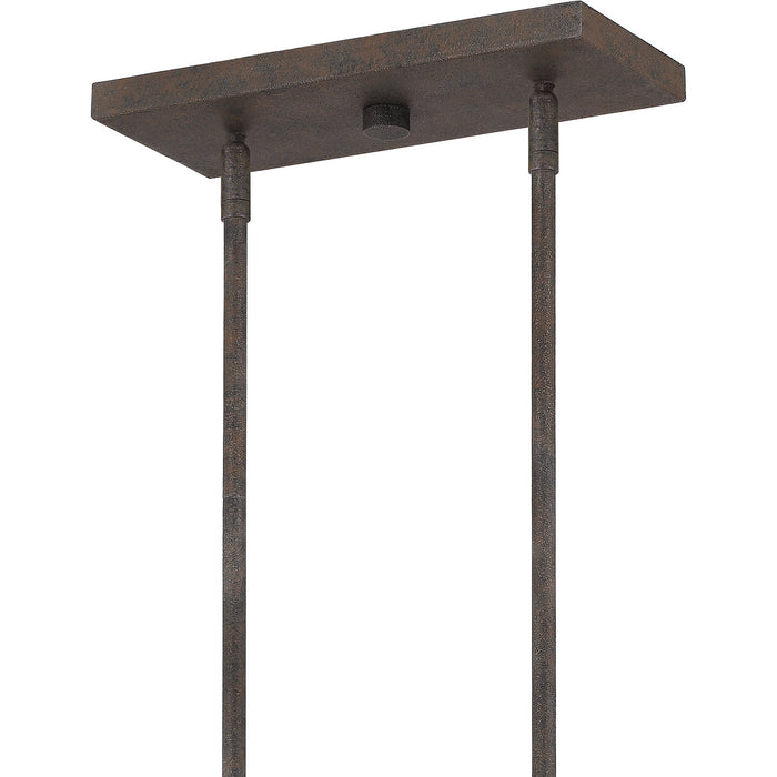 Quoizel FNN542RK Five Light Island Chandelier, Rustic Black