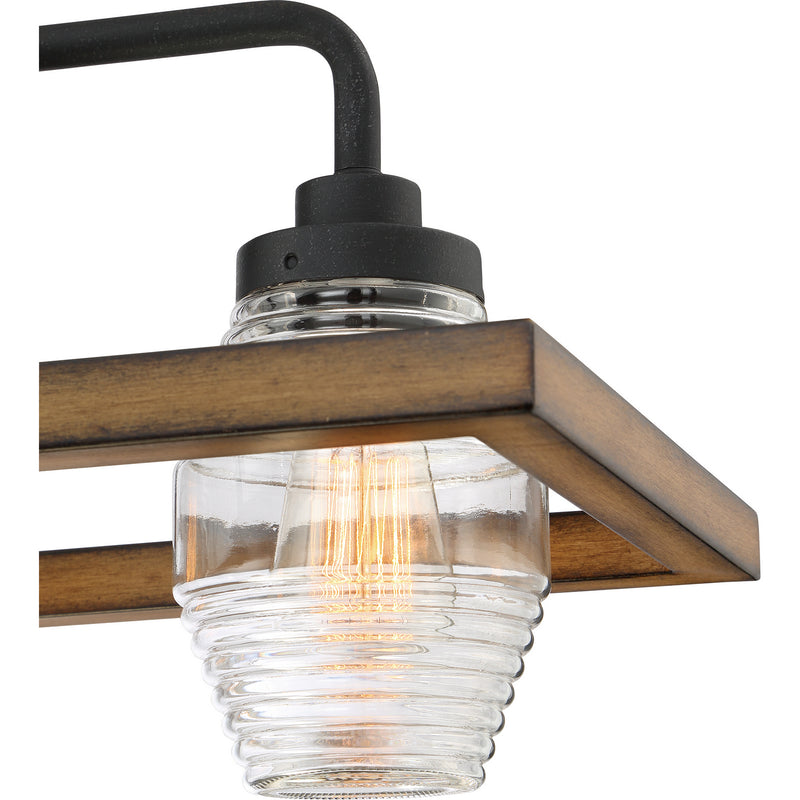 Quoizel GUI540GK Five Light Island Chandelier, Grey Ash