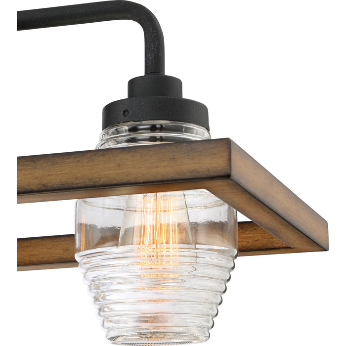 Quoizel GUI540GK Five Light Island Chandelier, Grey Ash
