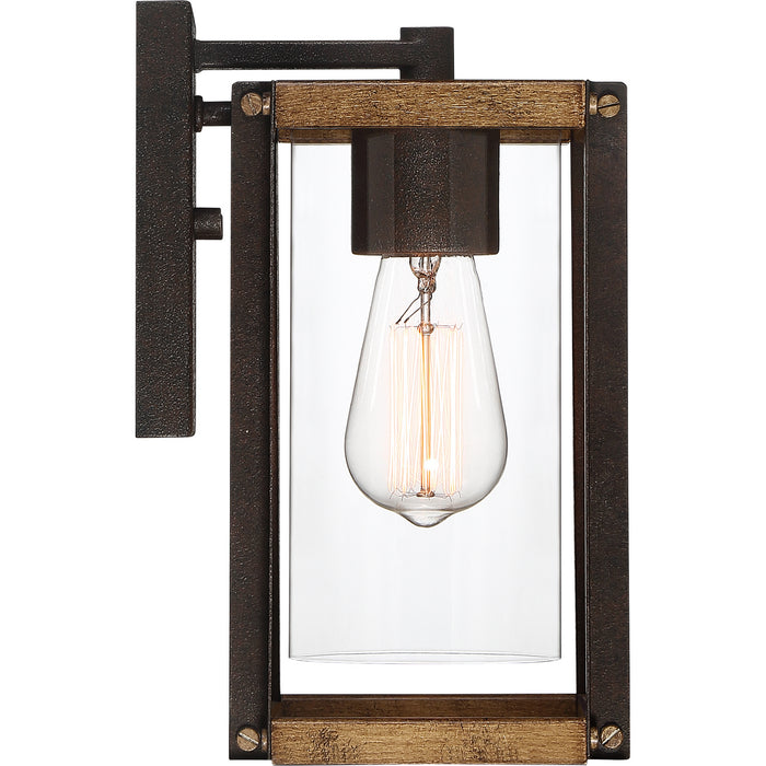 Quoizel MSQ8406RK One Light Outdoor Lantern, Rustic Black