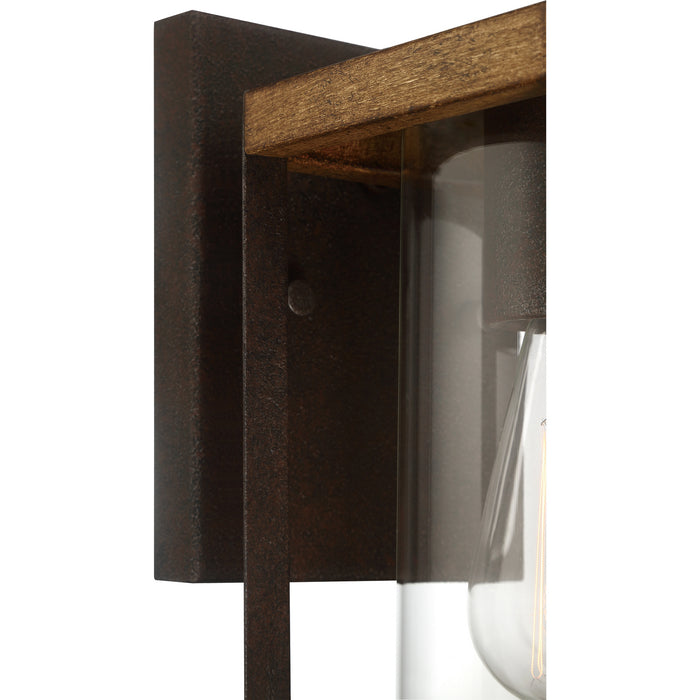 Quoizel MSQ8406RK One Light Outdoor Lantern, Rustic Black