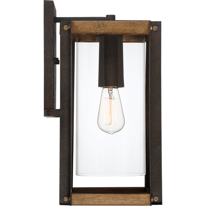 Quoizel MSQ8409RK One Light Outdoor Lantern, Rustic Black