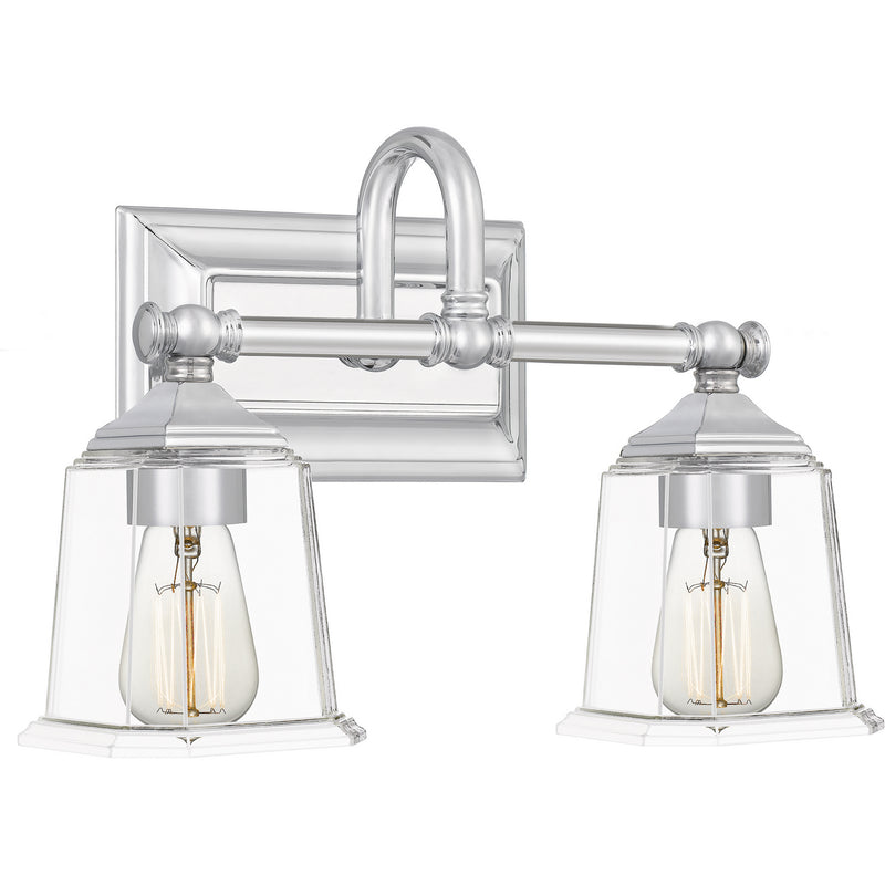 Quoizel NLC8602C Two Light Bath, Polished Chrome