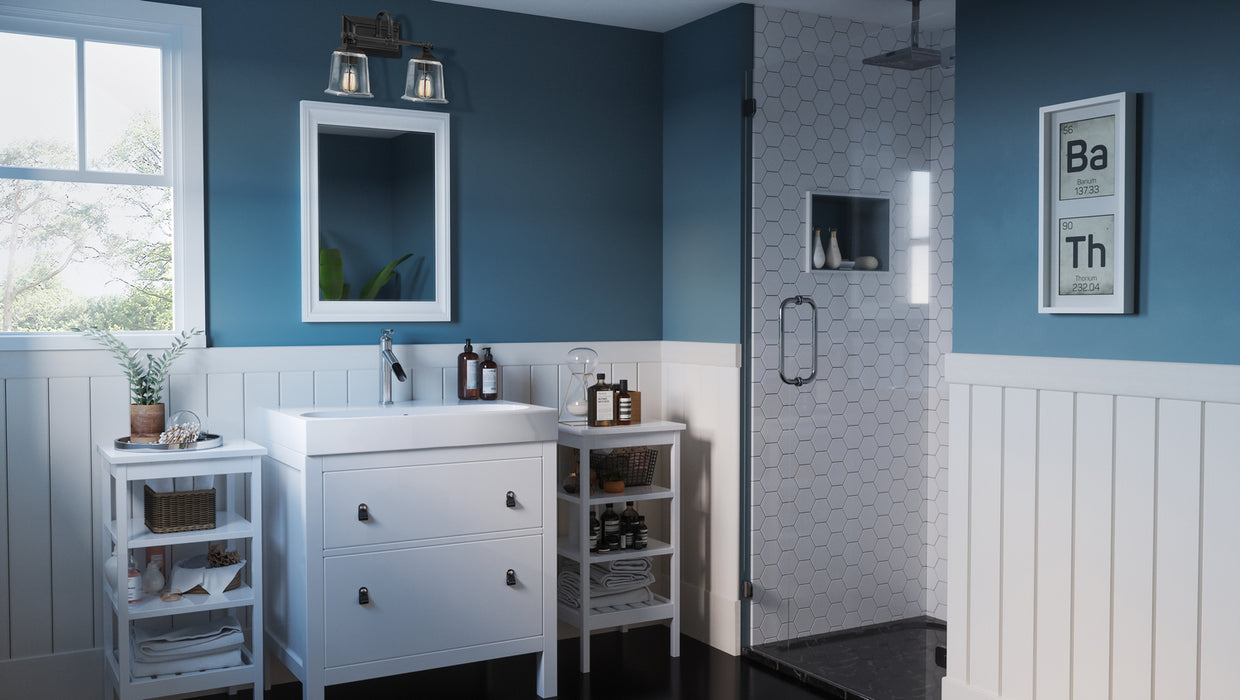 Quoizel NLC8602EK Two Light Bath, Earth Black