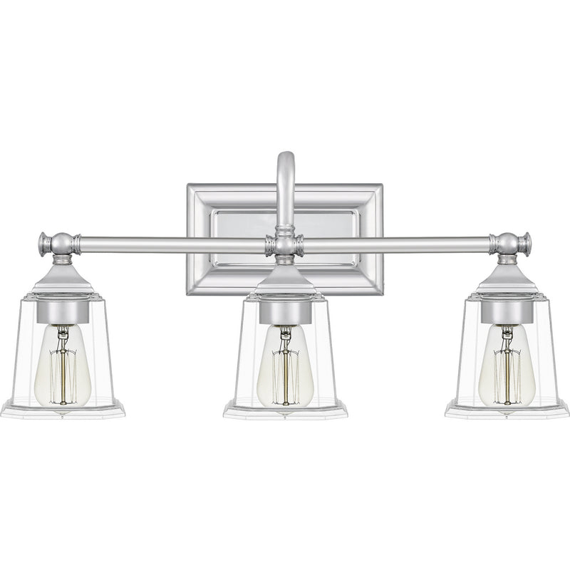 Quoizel NLC8603C Three Light Bath, Polished Chrome
