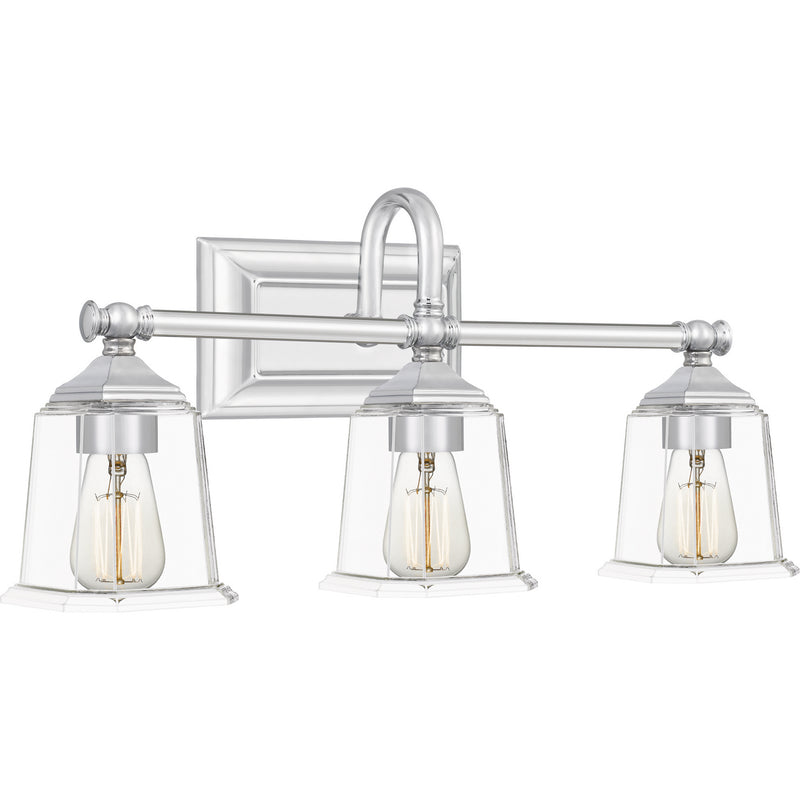 Quoizel NLC8603C Three Light Bath, Polished Chrome