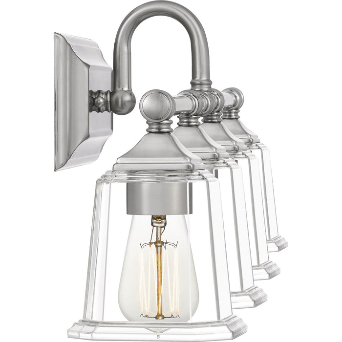 Quoizel NLC8604BN Four Light Bath, Brushed Nickel