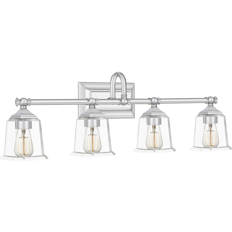 Quoizel NLC8604C Four Light Bath, Polished Chrome