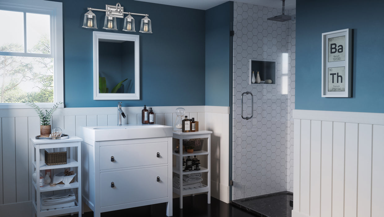 Quoizel NLC8604C Four Light Bath, Polished Chrome