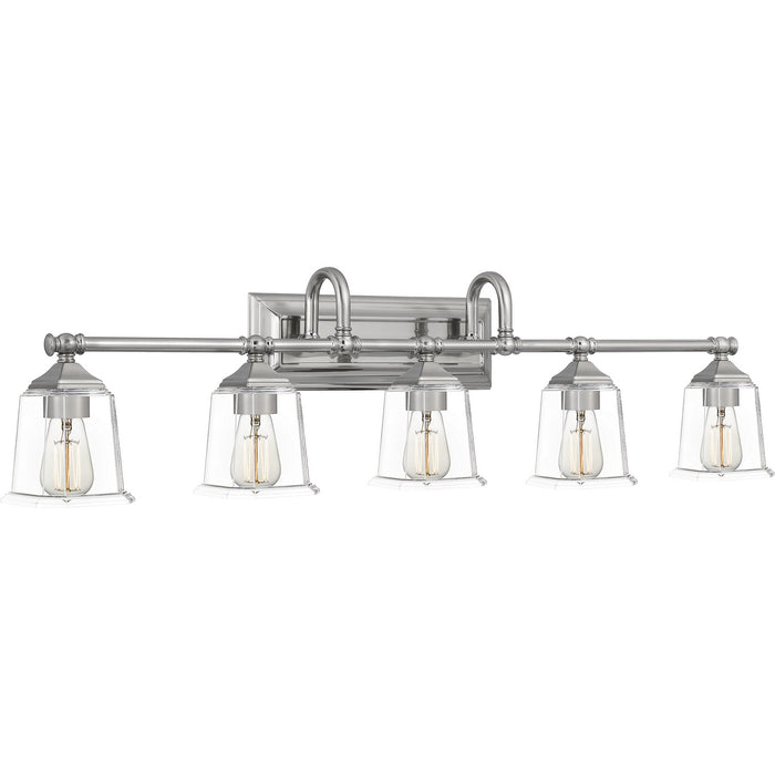 Quoizel NLC8605BN Five Light Bath Fixture, Brushed Nickel