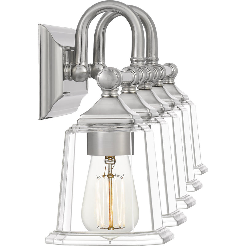 Quoizel NLC8605BN Five Light Bath Fixture, Brushed Nickel