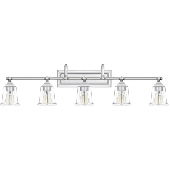 Quoizel NLC8605C Five Light Bath Fixture, Polished Chrome