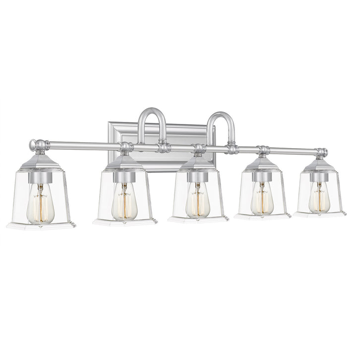 Quoizel NLC8605C Five Light Bath Fixture, Polished Chrome