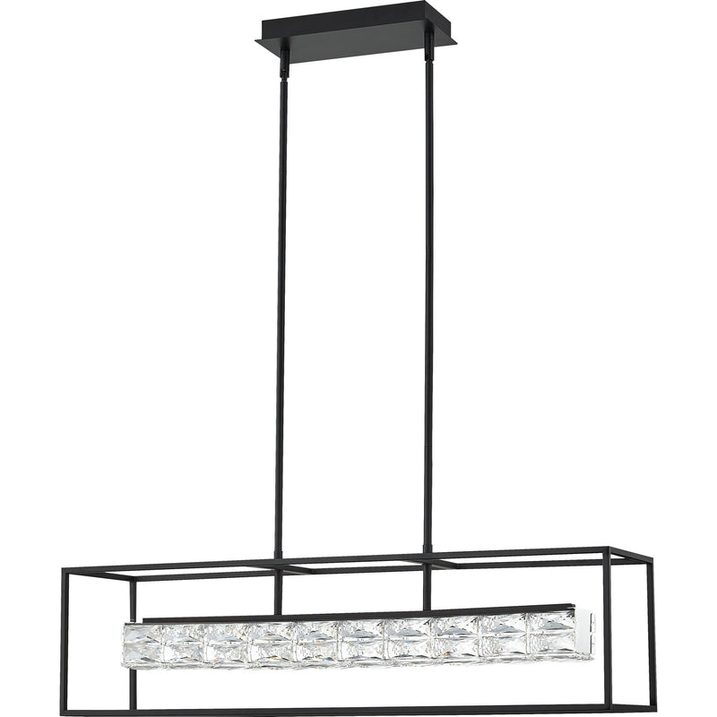 Quoizel PCDZ136MBK LED Island Chandelier, Matte Black