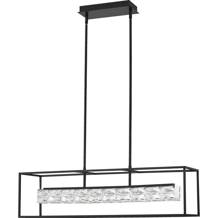 Quoizel PCDZ136MBK LED Island Chandelier, Matte Black