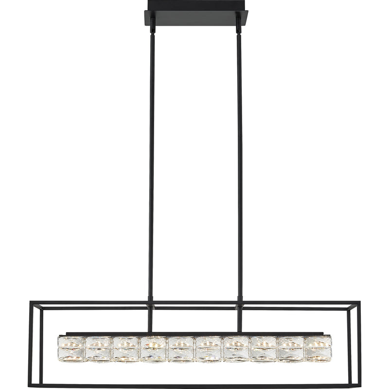 Quoizel PCDZ136MBK LED Island Chandelier, Matte Black