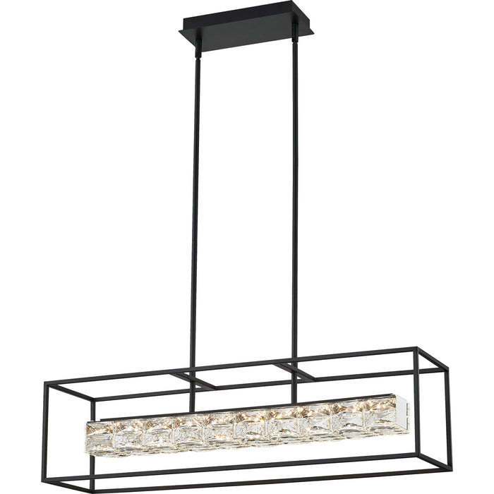 Quoizel PCDZ136MBK LED Island Chandelier, Matte Black