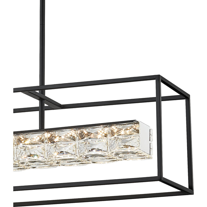Quoizel PCDZ136MBK LED Island Chandelier, Matte Black