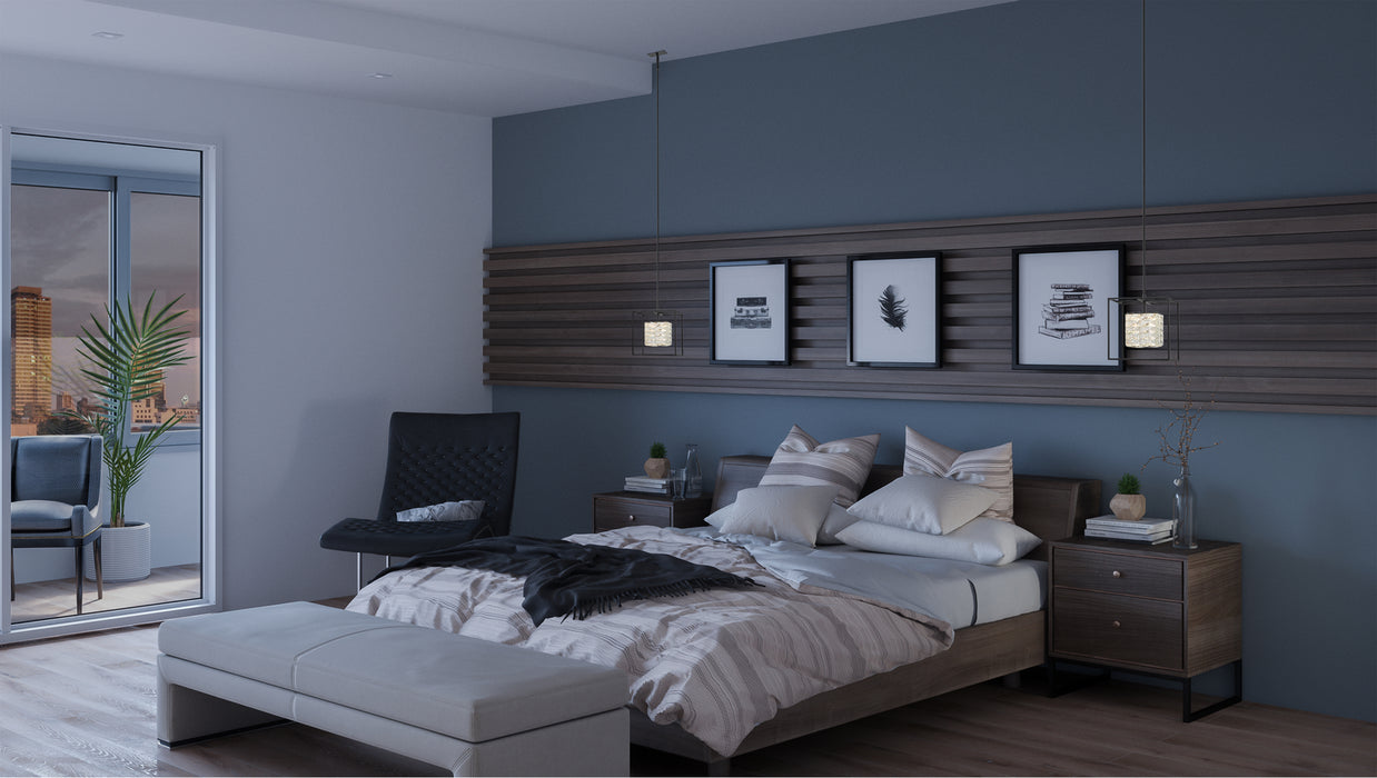 Quoizel PCDZ2812MBK LED Pendant, Matte Black