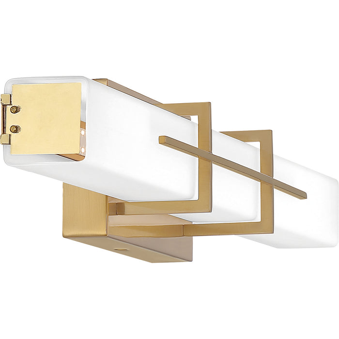 Quoizel PCGI8528AB LED Bath Fixture, Aged Brass