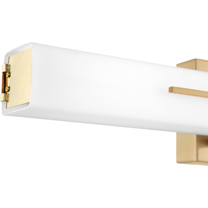 Quoizel PCGI8528AB LED Bath Fixture, Aged Brass