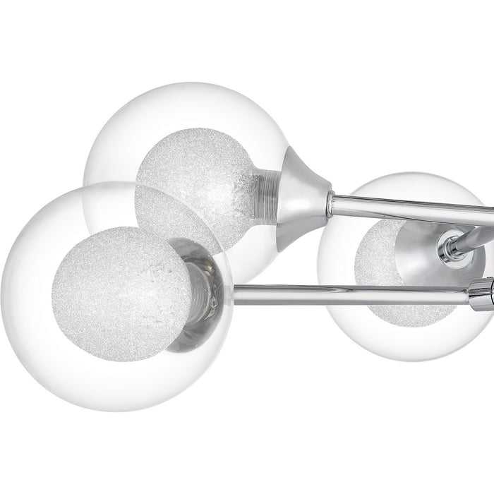Quoizel PCSB1725C Six Light Semi Flush Mount, Polished Chrome