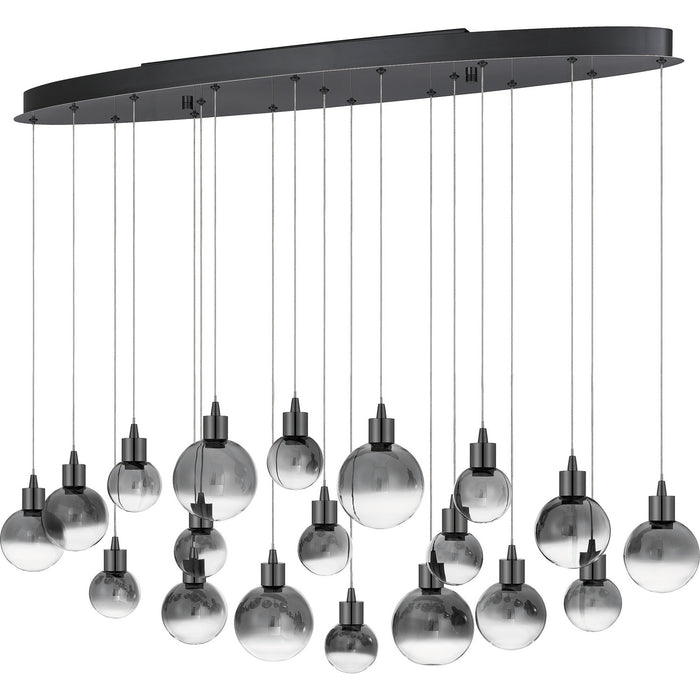 Quoizel PCSH1941BCH LED Island Chandelier, Black Chrome