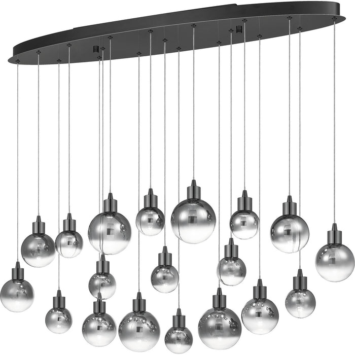 Quoizel PCSH1941BCH LED Island Chandelier, Black Chrome