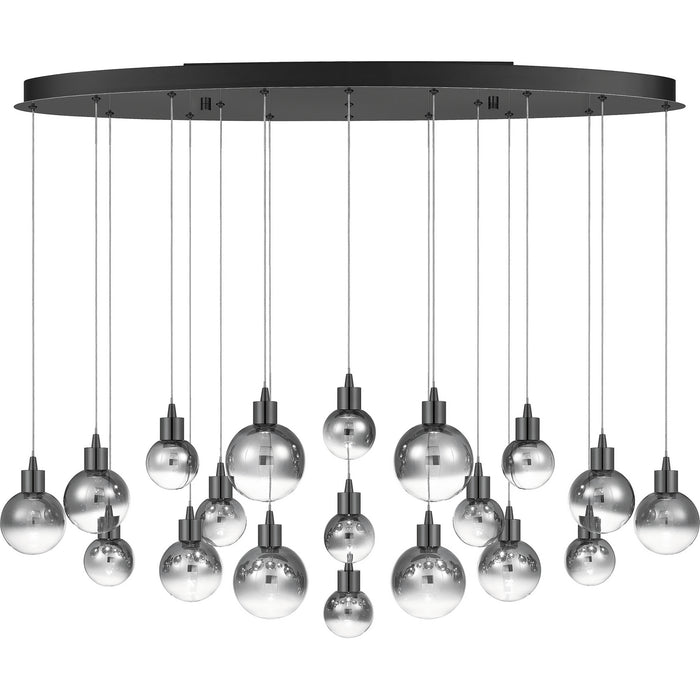 Quoizel PCSH1941BCH LED Island Chandelier, Black Chrome