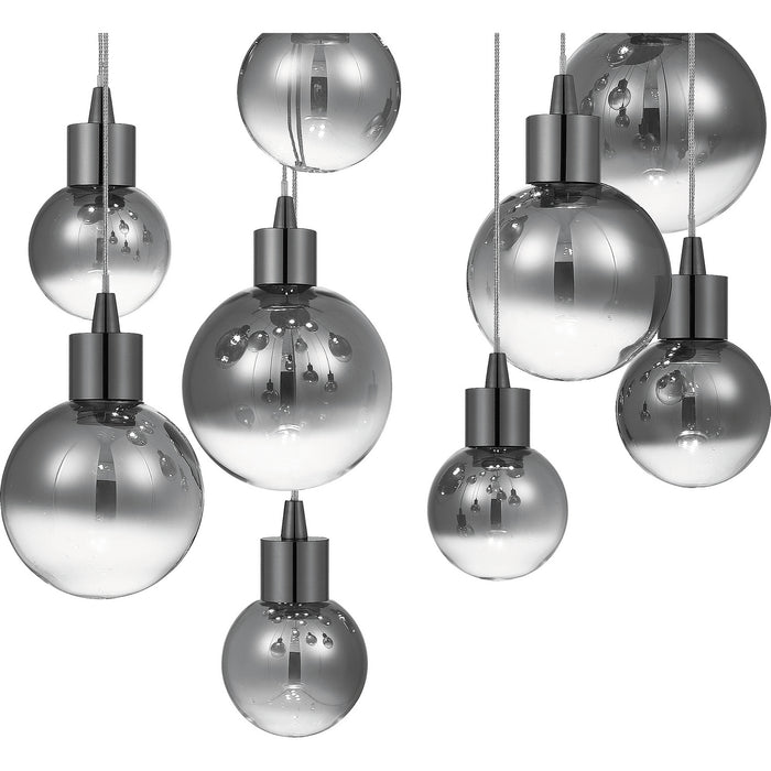 Quoizel PCSH1941BCH LED Island Chandelier, Black Chrome
