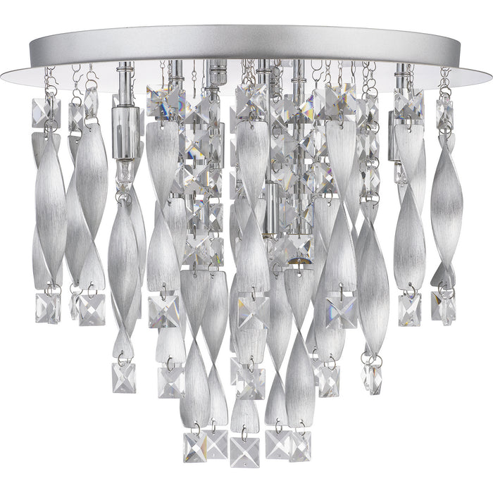 Quoizel PCTK1616C Six Light Flush Mount, Polished Chrome