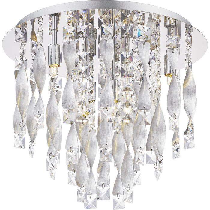 Quoizel PCTK1616C Six Light Flush Mount, Polished Chrome