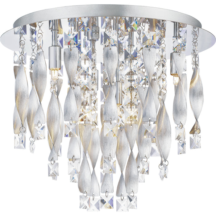 Quoizel PCTK1616C Six Light Flush Mount, Polished Chrome