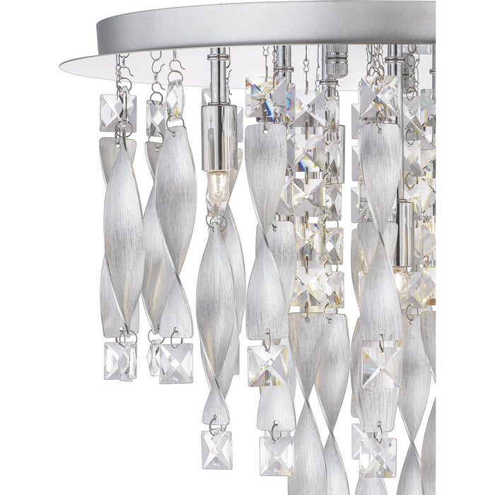 Quoizel PCTK1616C Six Light Flush Mount, Polished Chrome
