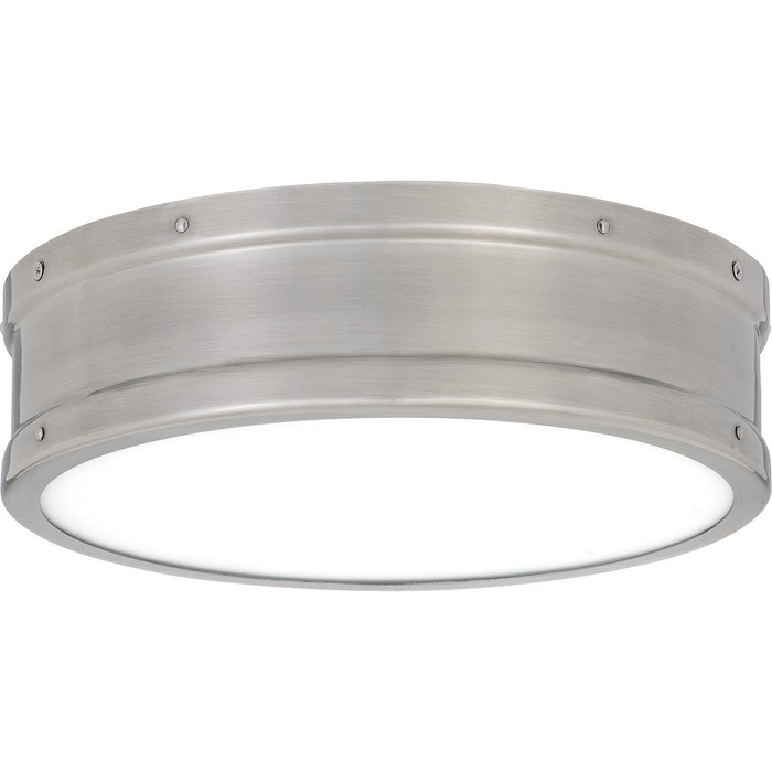 Quoizel QF5224AP LED Flush Mount, Antique Polished Nickel