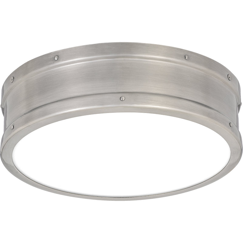 Quoizel QF5224AP LED Flush Mount, Antique Polished Nickel