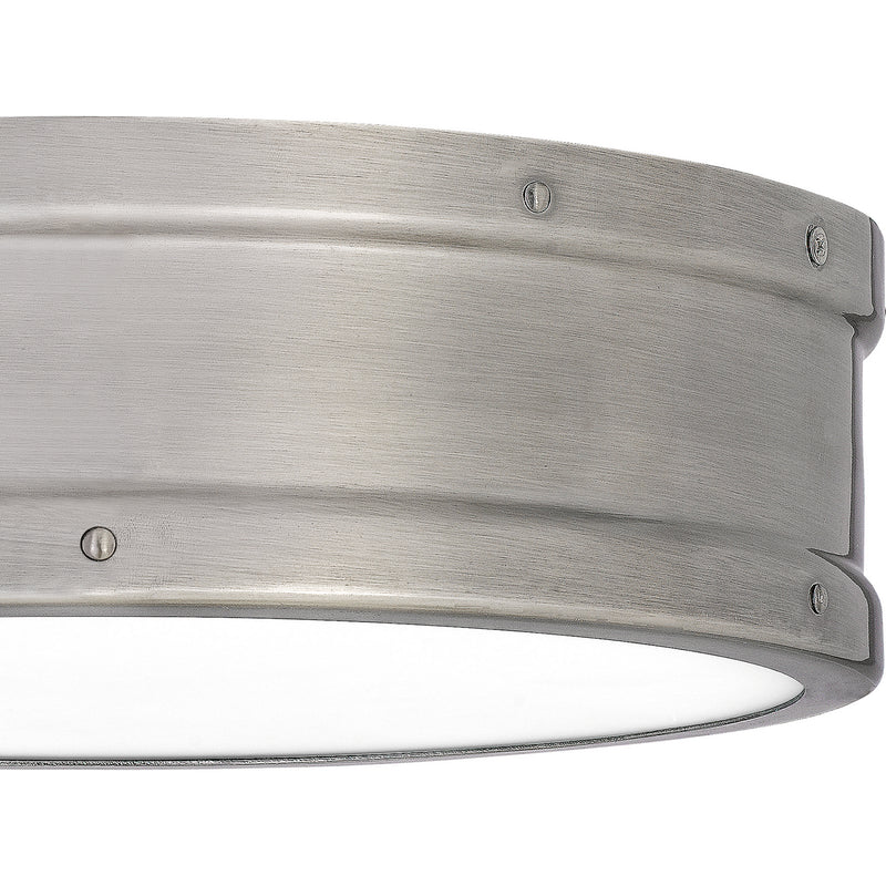 Quoizel QF5224AP LED Flush Mount, Antique Polished Nickel
